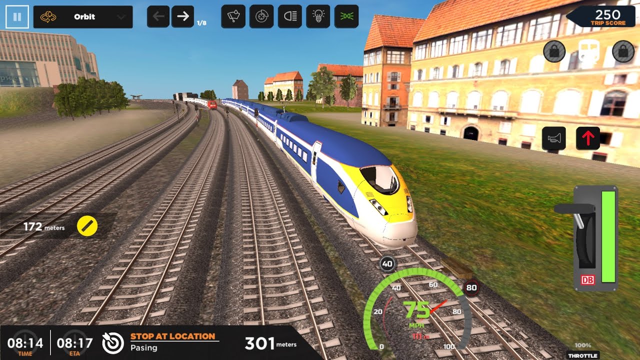 Euro City train driver simulator game l android iOS gameplay FHD