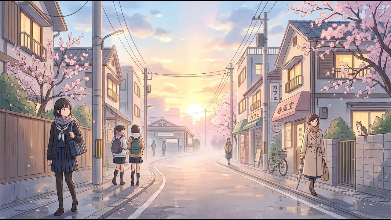 차가운 봄바람이 부는 아침, 당신의 시작을 안아줄 노래 🎧 | Acoustic Lo-fi