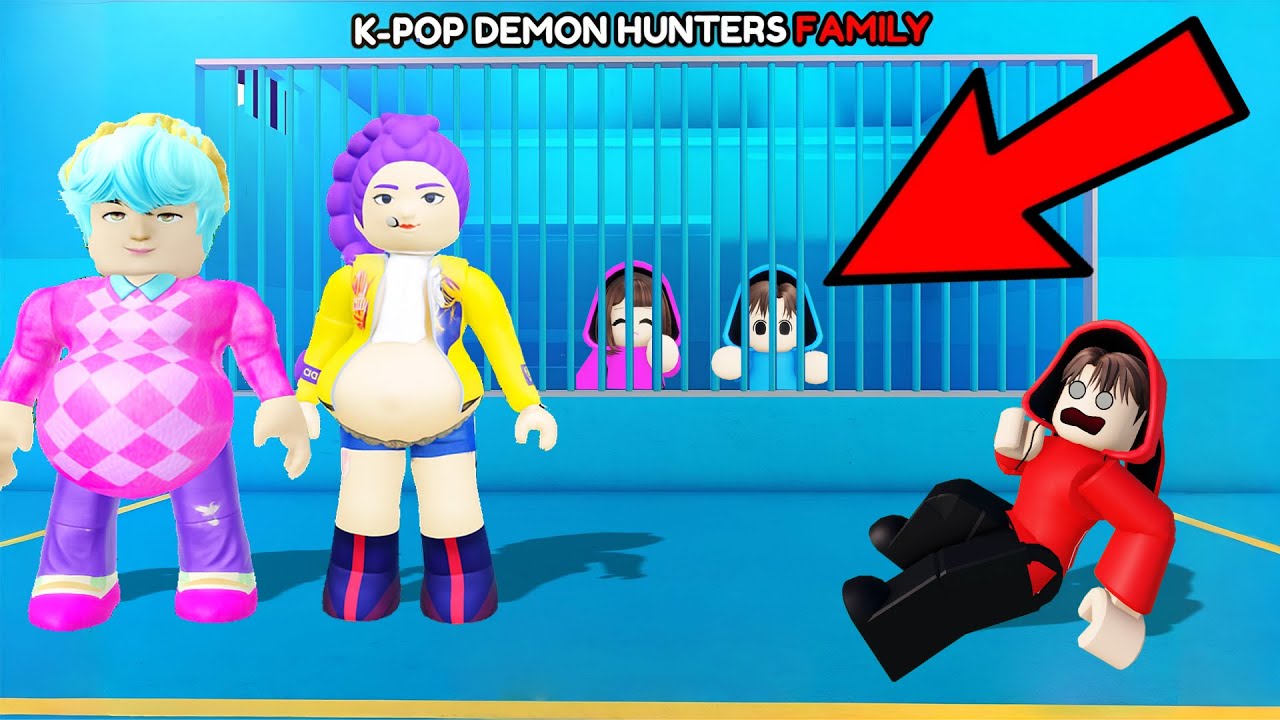 Yuta, Mio Dan Baby Celine Kabur Dari Penjara Demon Hunter || ROBLOX
