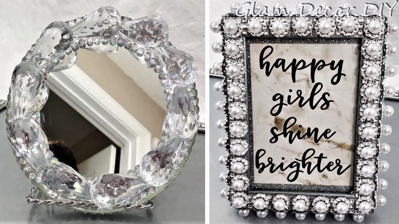 Dollar Tree DIY 2 Glam Room Décor Ideas 2020 Glam Vanity Decor