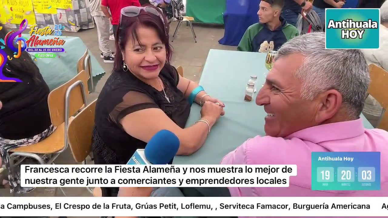 Francesca recorre la Fiesta Alameña