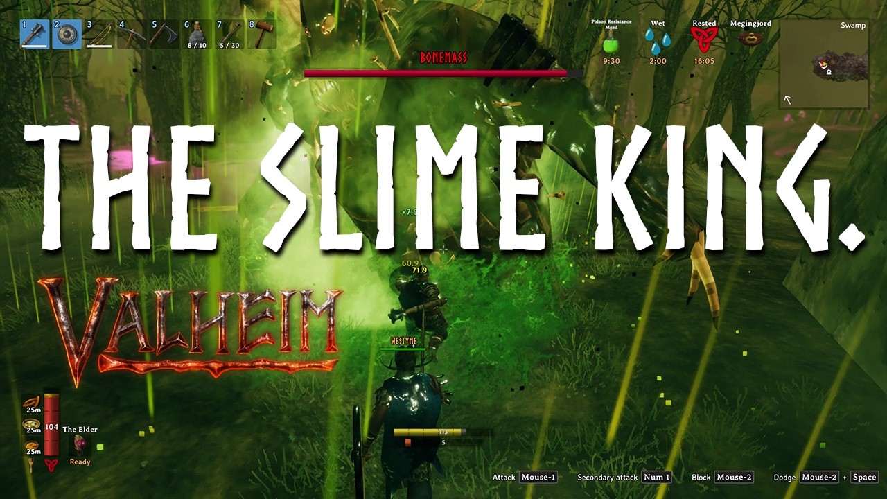 WE FOUGHT THE SLIME KING! 🤢 (Valheim FamilyTyme Ep 8)