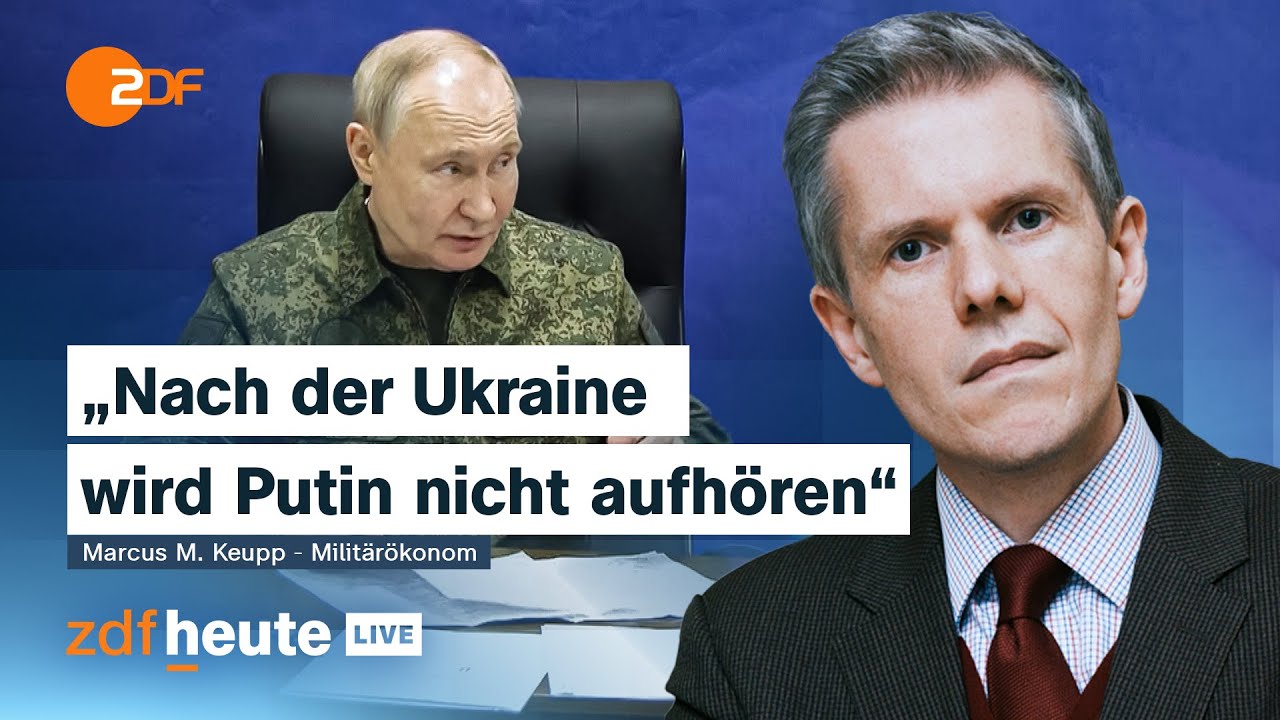 Gespräche über Waffenruhe? Die Ukraine-Pläne von Putin, Witkoff und Co. | ZDFheute live