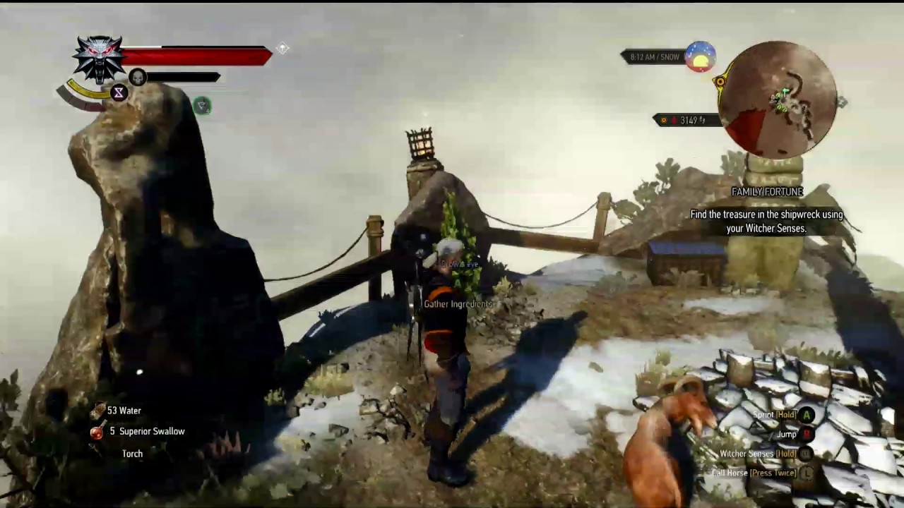 Evenin in game Witcher 3 1706 005 Yngvar Fang to merchants Heirarch square