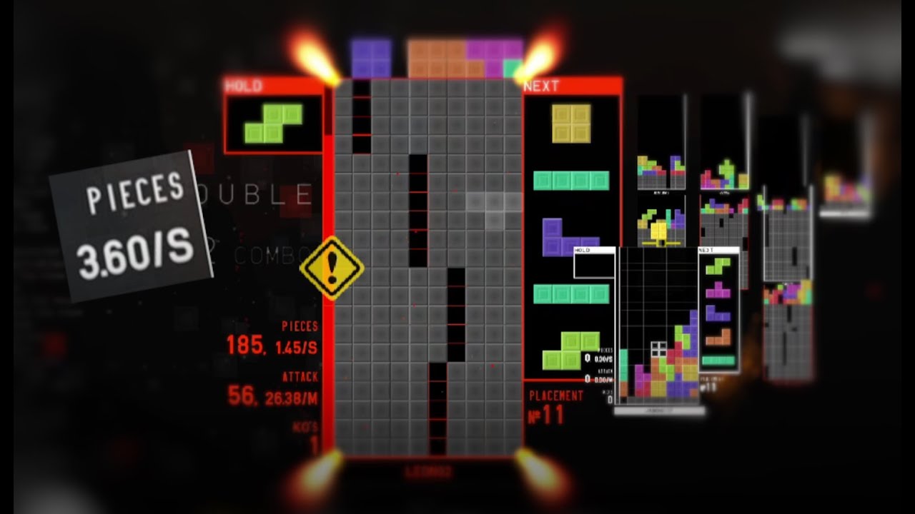 Getting absolutely destroyed in TETR.IO Quick Play
