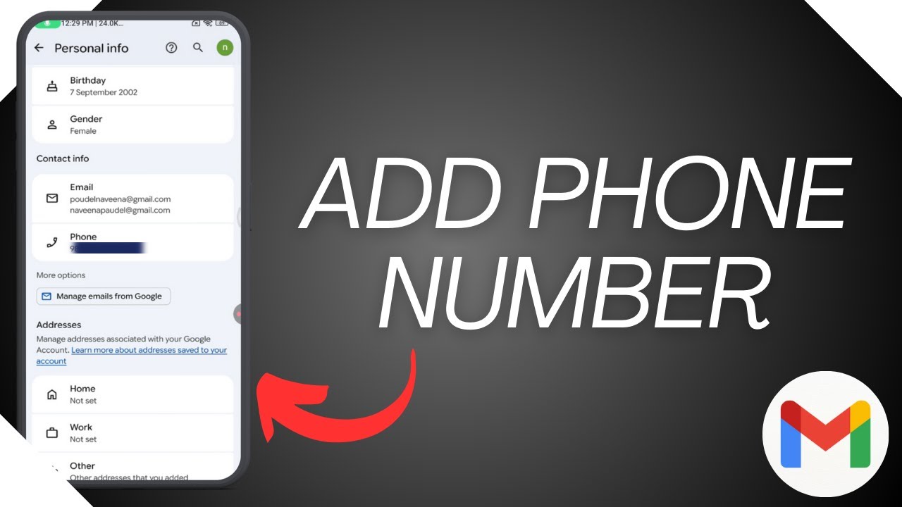 How to Add Phone Number to Gmail Account (2025 Security Update)