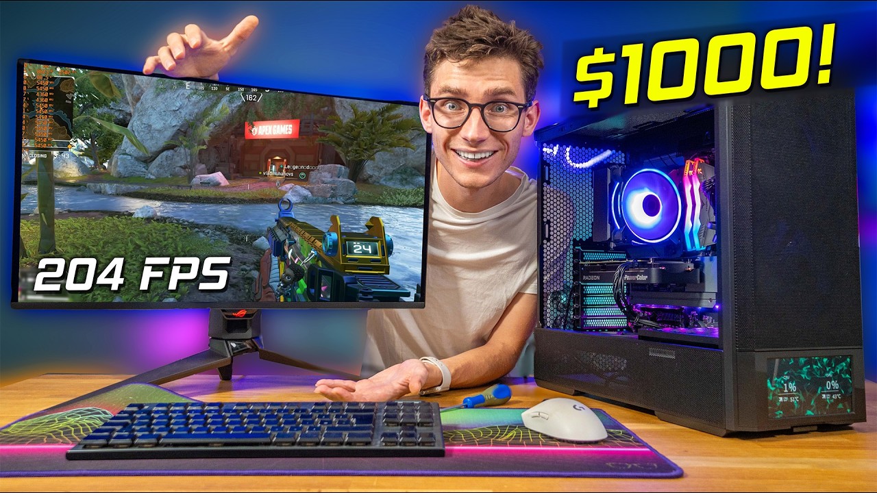 The ULTIMATE $1000 Gaming PC Build 2025! 😍