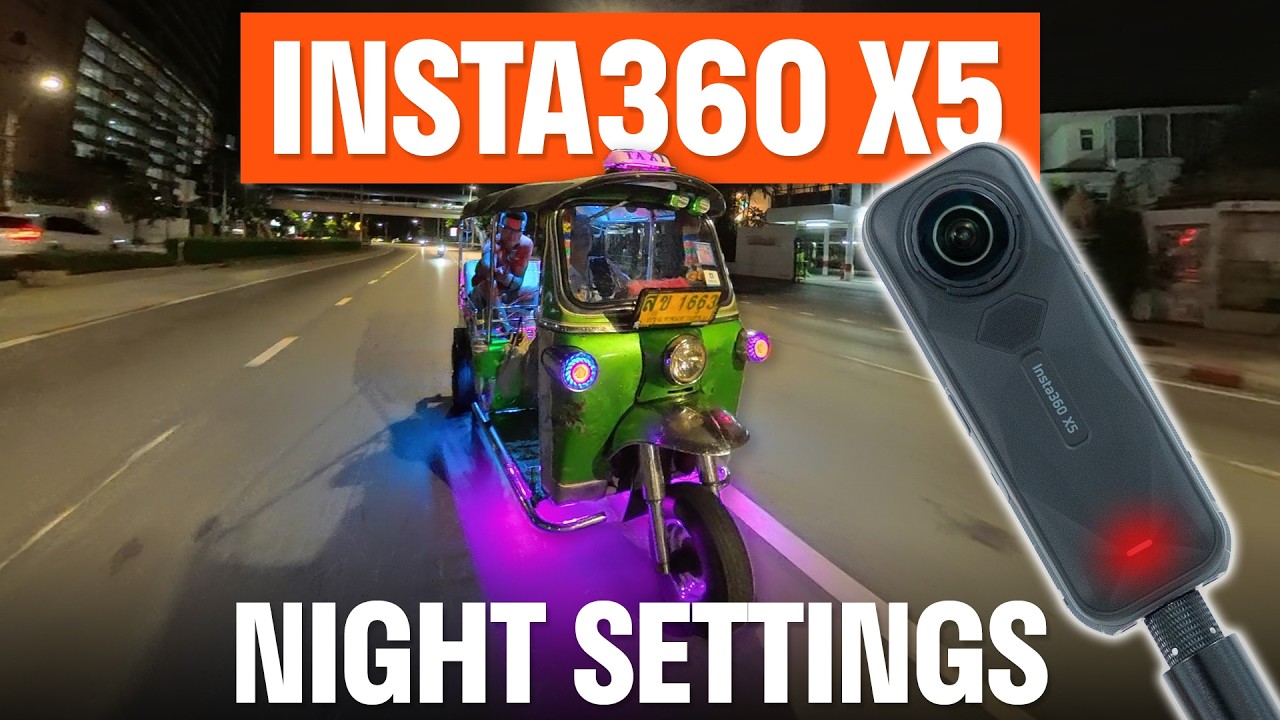 Insta360 X5 Best Night Settings Tutorial