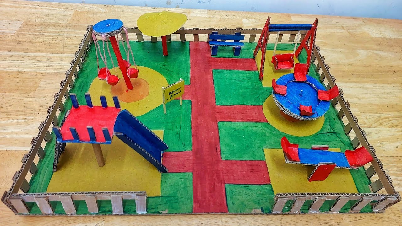 Park Model Making Craft Ideas | DIY project at home | HowToFunda | childrens park