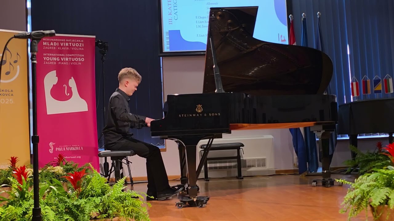 Chopin op 25-11, Petar Vidošević, 14, prof. Olga Cinkoburova