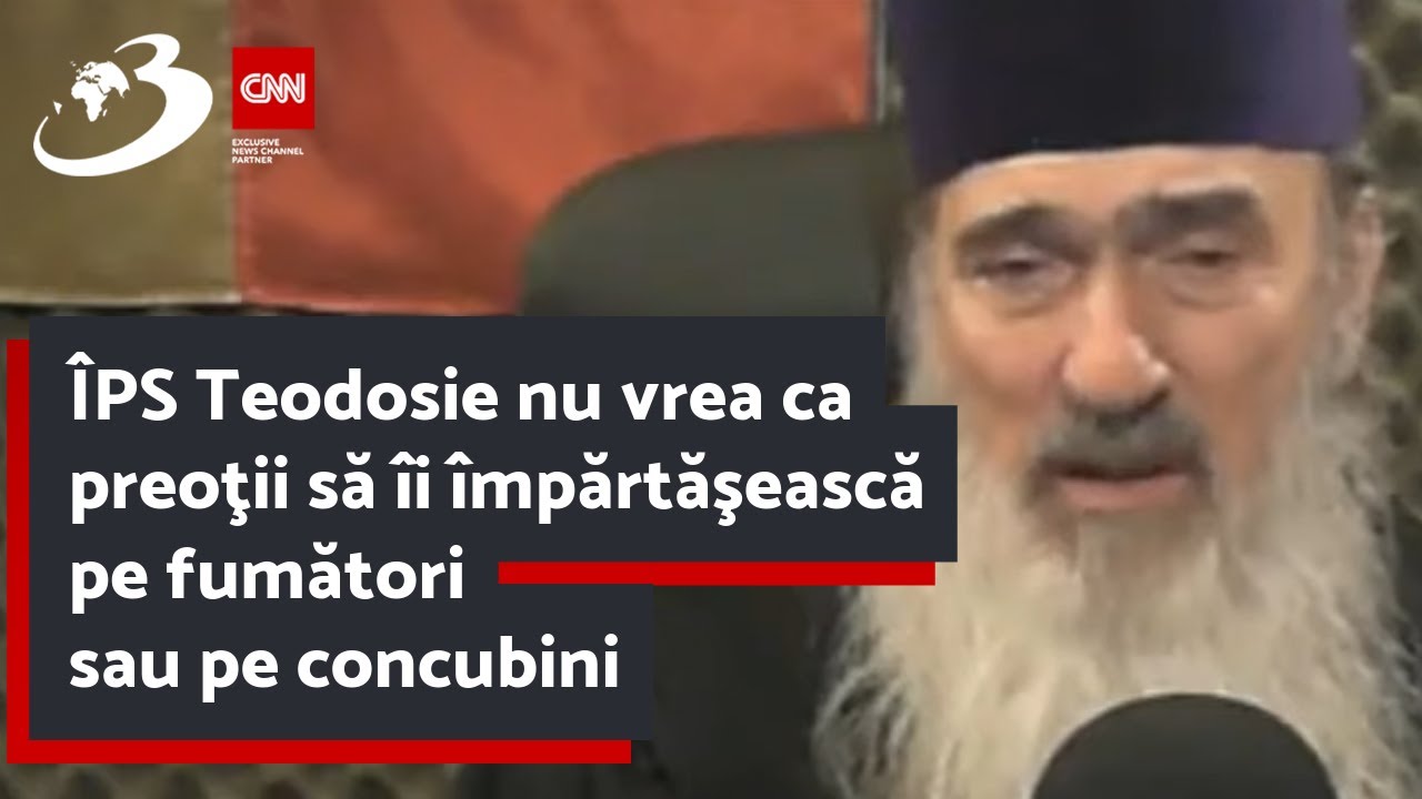 ÎPS Teodosie nu vrea ca preoţii să îi împărtăşească pe fumători sau pe concubini