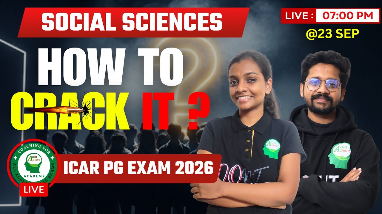 Social Sciences Preparation complete Strategy for ICAR PG 2026| Know the Toppers secret