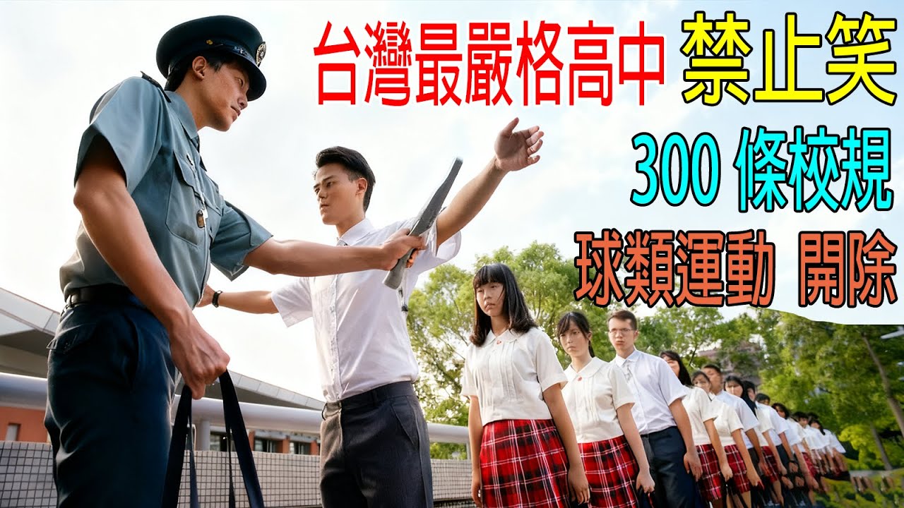 台灣最嚴格高中，學生禁止笑，300條校規，玩球類運動，直接開除！