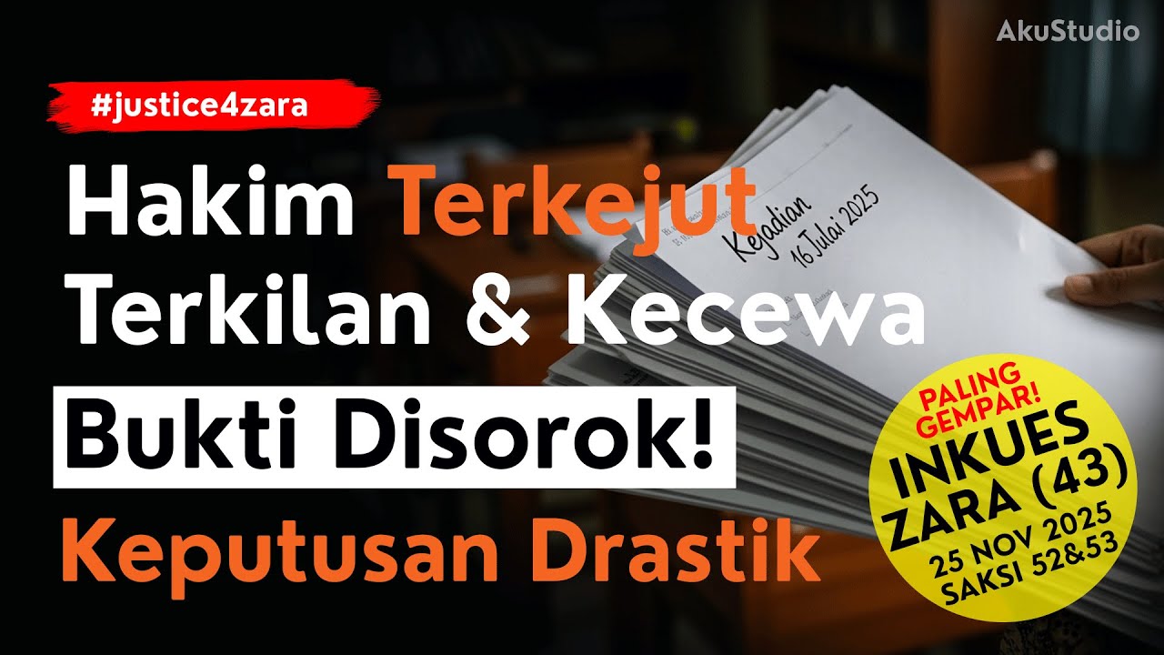 HAKIM TERKEJUT! 🔥 Dokumen PENTING Kes Zara Qairina Tersimpan Rahsia, Pendedahan Guru Ubah Segala!
