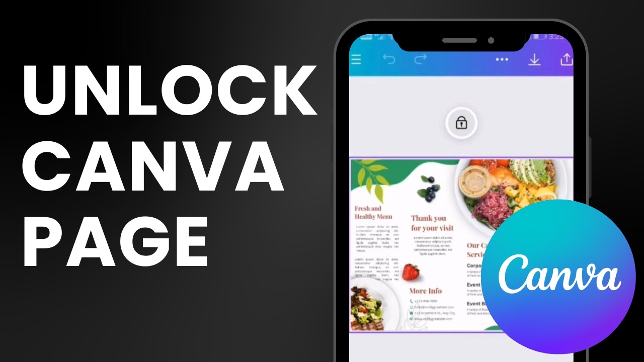 How To Unlock Canva Page In Mobile