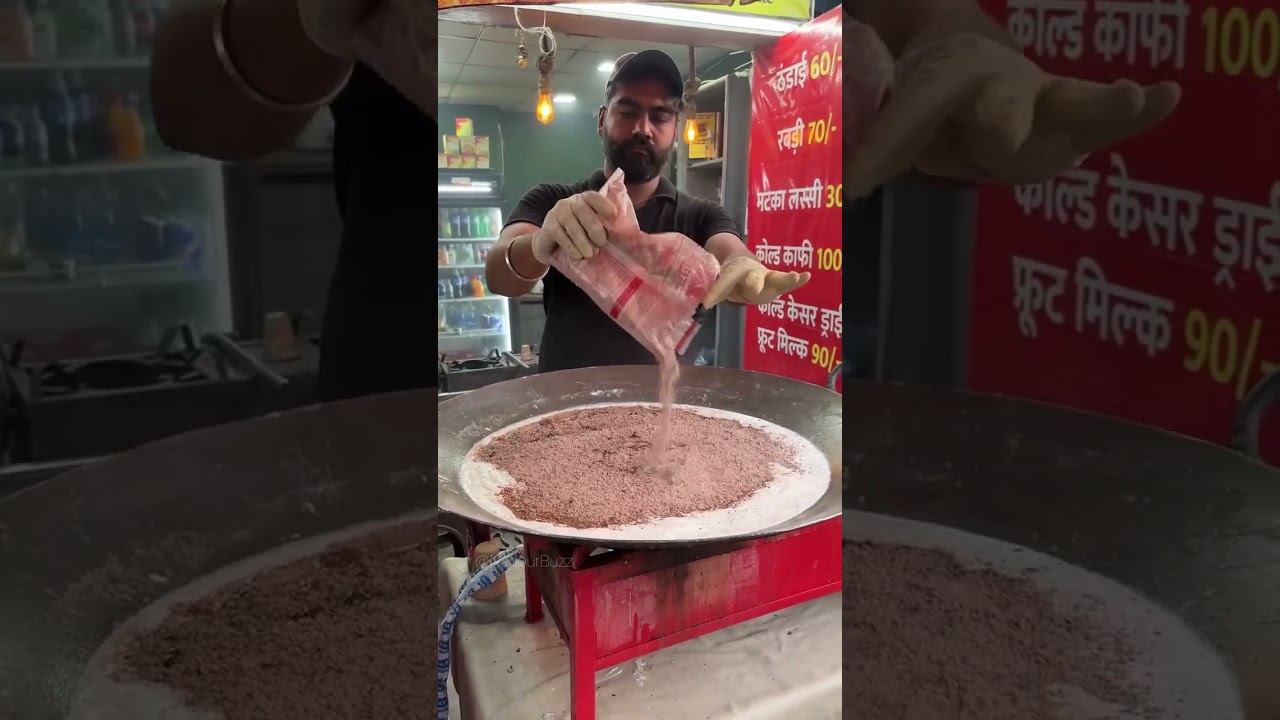 Making Hot Chocolate in street food style