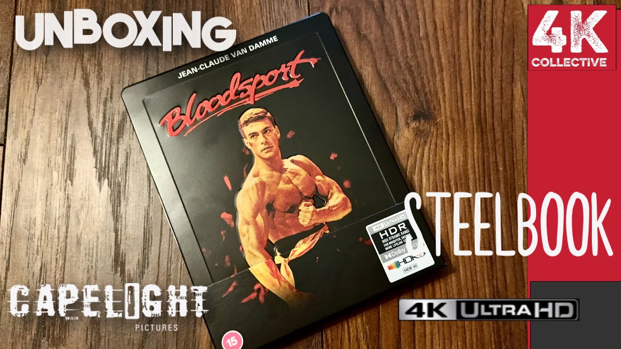 Bloodsport 4K UltraHD Blu-ray steelbook from Capelight pictures UK version unboxing