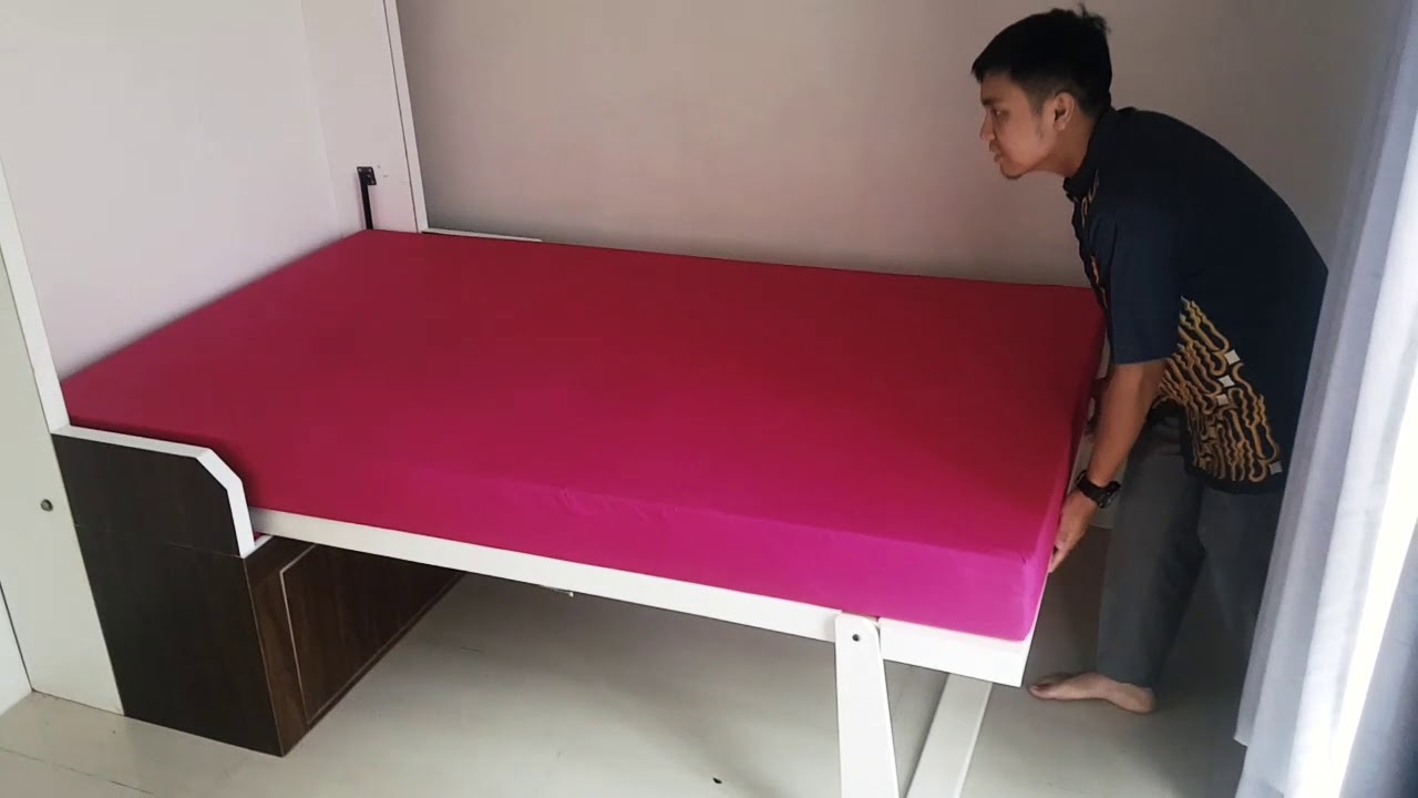 wallbed sofa ( kasur lipat dengan sofa )