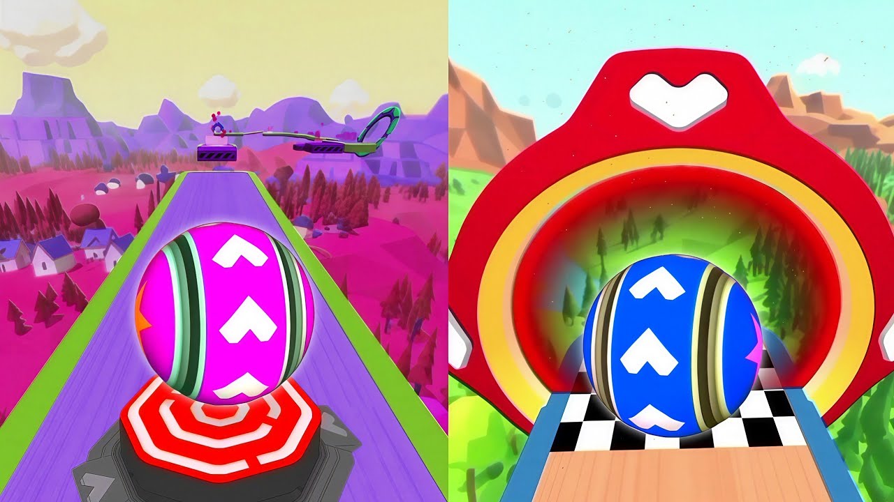 🌈🧿📛Rolling Ball Sky Adventure Vs Reversed Gameplay SpeedRun Walk-through Level 134