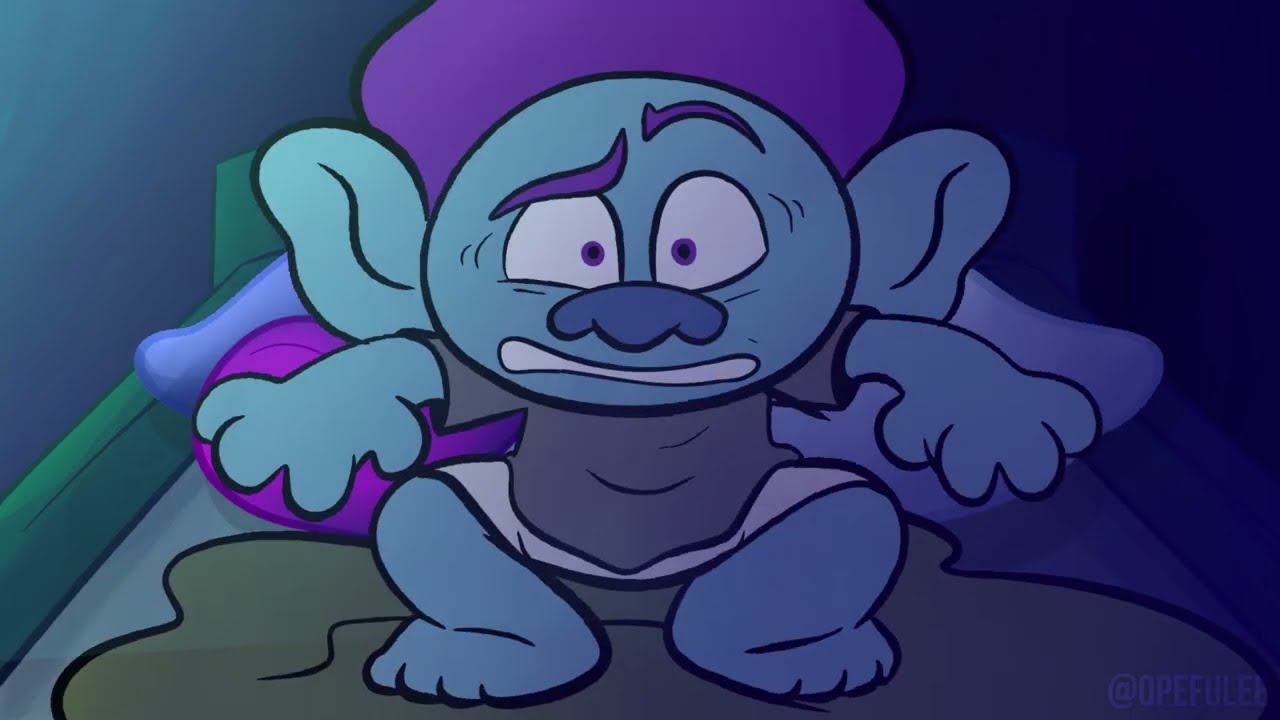 There&rsquo;s a monster under Floyd&rsquo;s bed - TROLLS BAND TOGETHER ANIMATION [ORIGINAL]