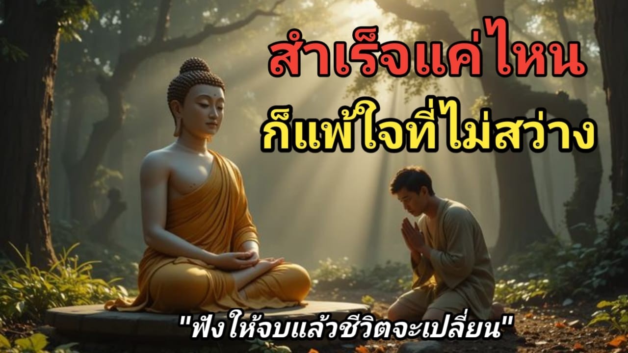 💥 “สำเร็จแค่ไหน ก็แพ้ใจที่ไม่สว่าง#ขอให้ทุกท่านจงมีความสุข#สุขใจได้ฟังธรรม