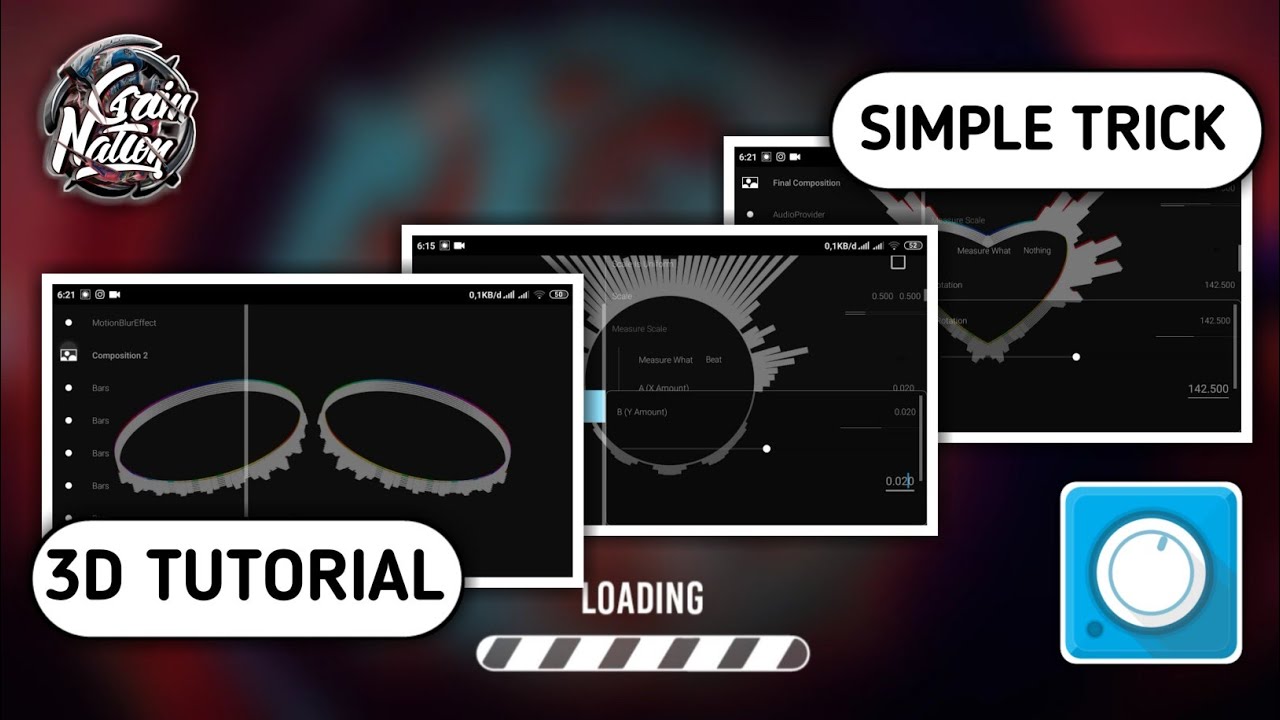 [TUTORIAL] #3 Grim Simple Trick • 3D Bars Template [Avee Player]