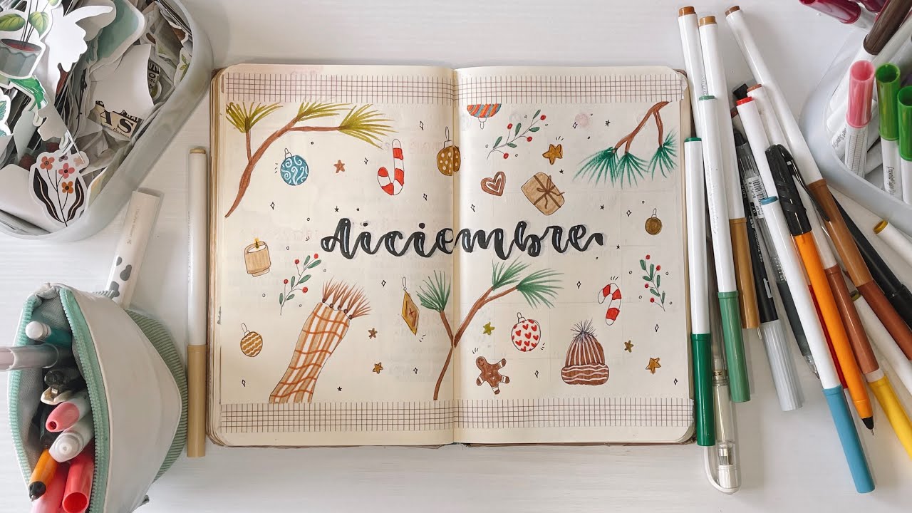 ESTAMOS DE VUELTA 🪴🫶🏻 - bullet journal diciembre 2022