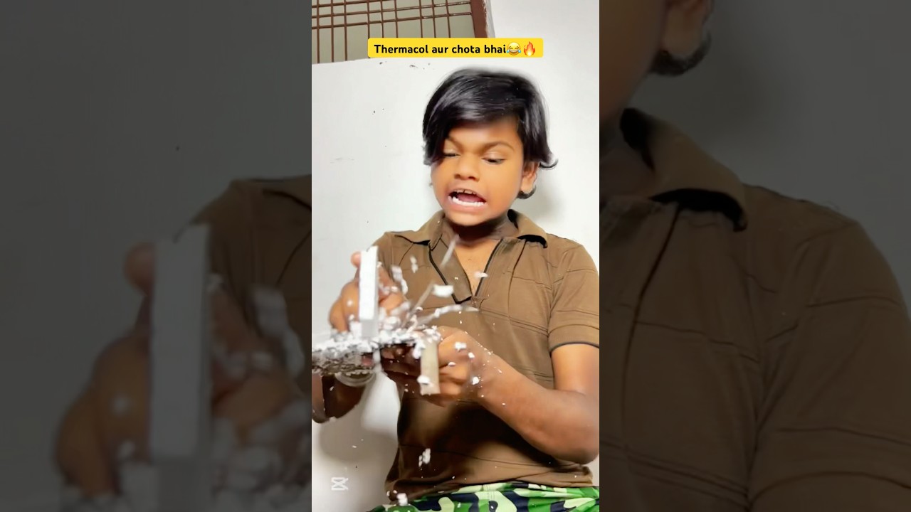 When kids get thermacol 🔥😂 l Indian family #shorts #comedy #tiktok #youtubeshorts #shortsfeed