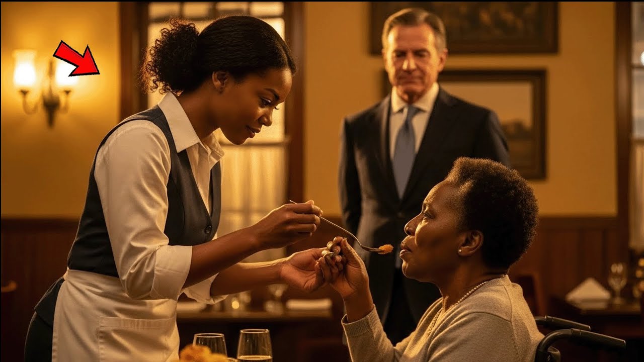 A Billionaire Sees a Waitress Feeding His Disabled Mom, Then Changes Her Life Forever!