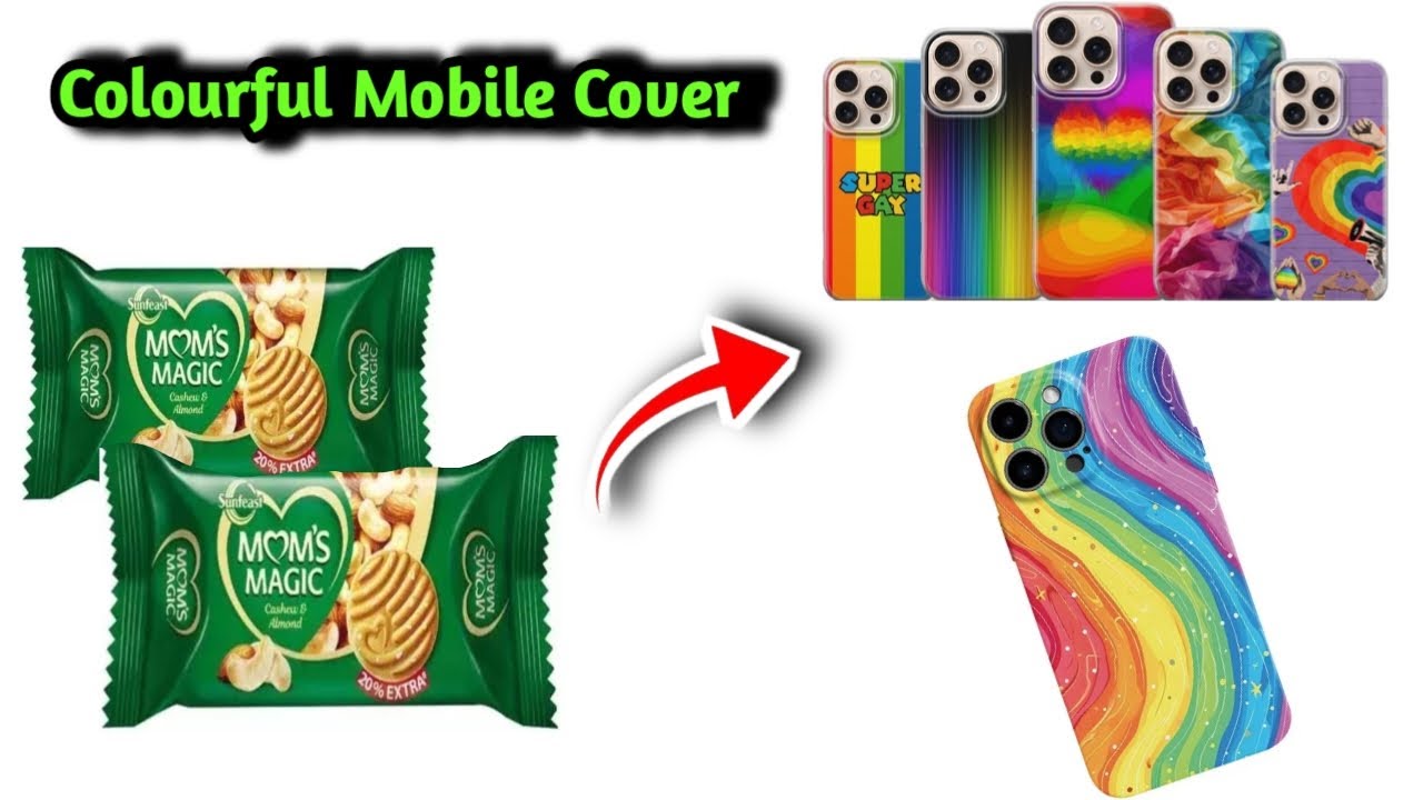 Colorful Mobile Cover Making at Home | Easy DIY Phone Case with Simple Materials | Simple Craft Idea