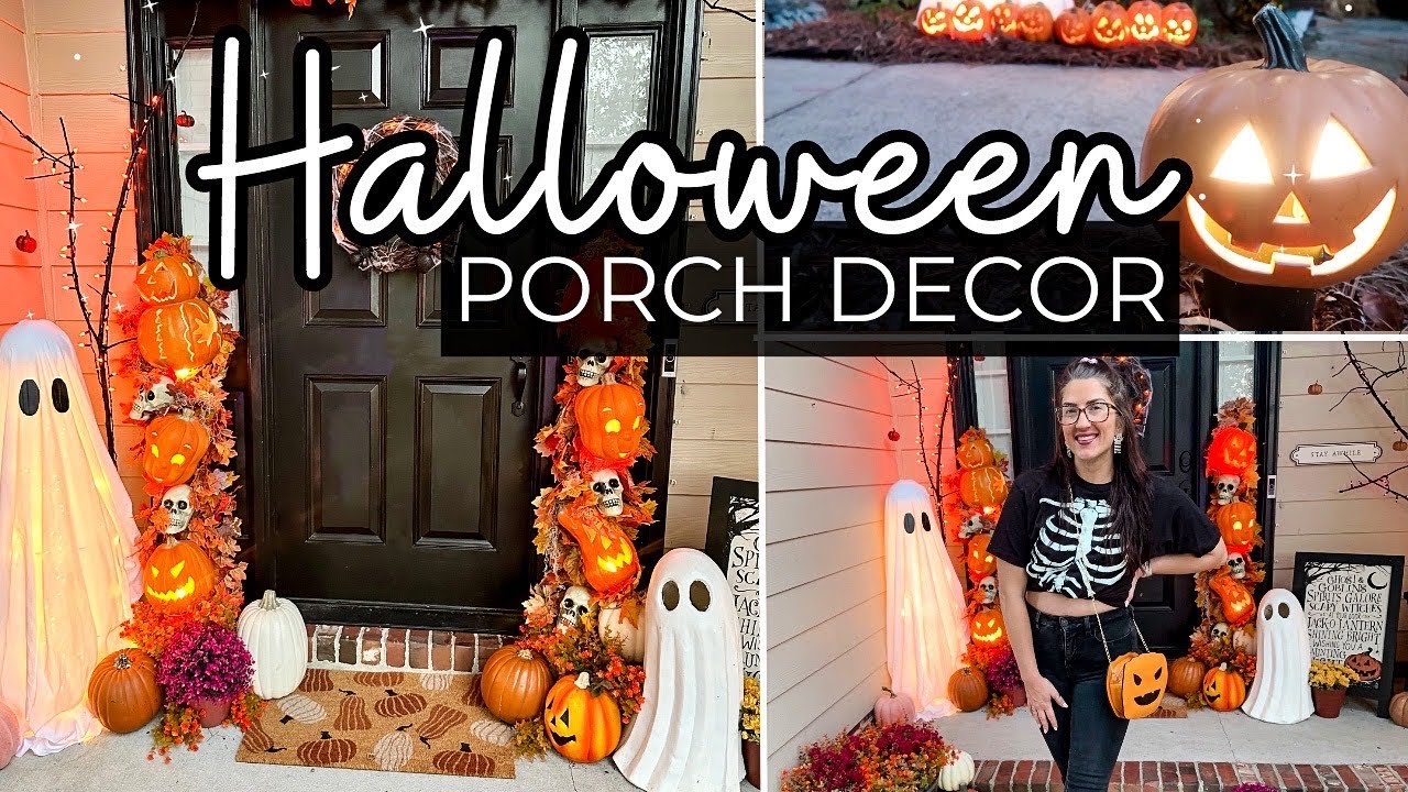 Halloween 🎃 Porch Decor | DIY Halloween Decorations for Outside | Front Porch Halloween Decorating