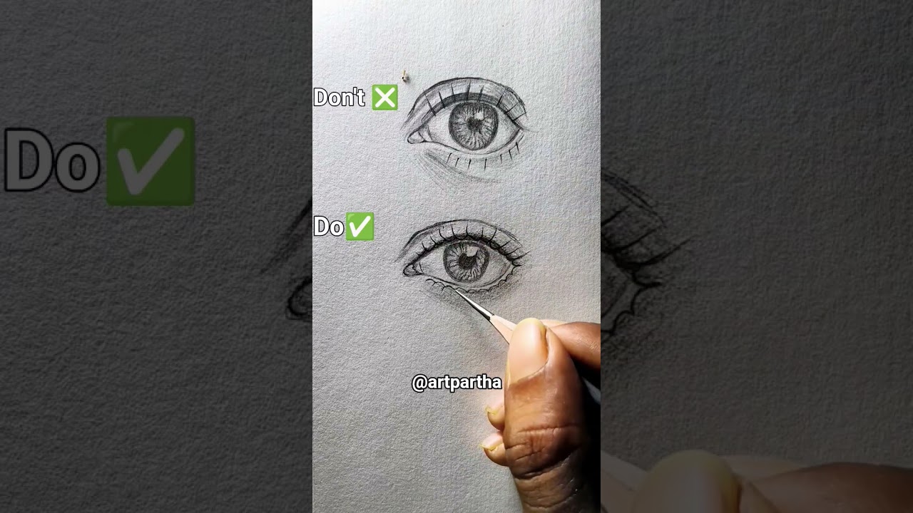how to draw eyelashes 😍 #eyes #art #drawingtutorial #sketch #shorts