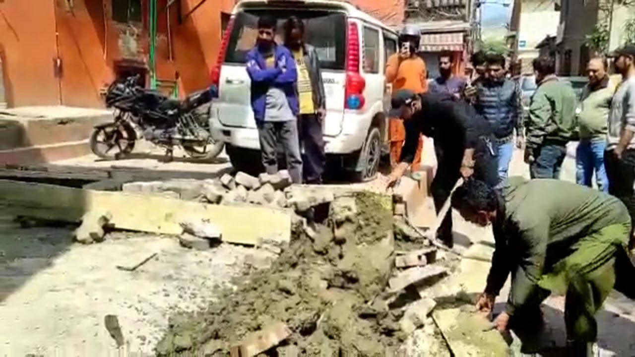 SMC Carried Out Demolition Drive at Press Enclave Srinagar