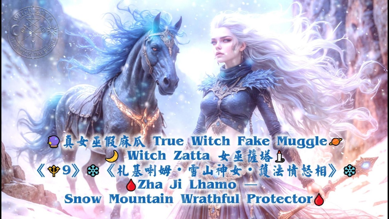 《🔱9》❄️《札基喇姆・雪山神女・護法憤怒相》❄️🩸Zha Ji Lhamo — Snow Mountain Wrathful Protector🩸