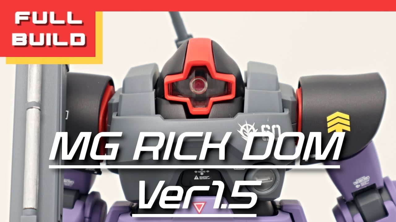 MG Rick Dom Ver 1.5 | Time Lapsed FULL BUILD | Gunpla UNBOXING |