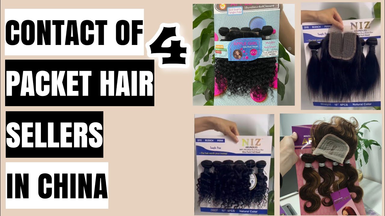 Contact of four packet hair vendors in china / small business Vlog 