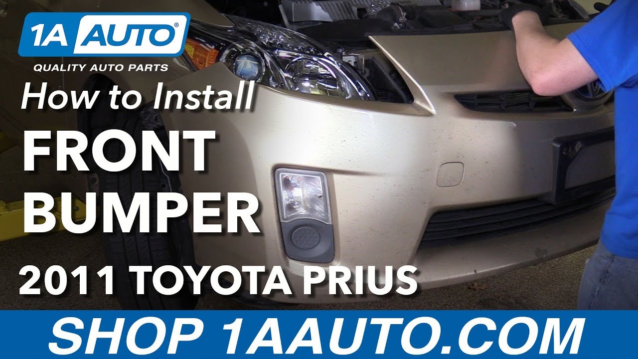Как снять передний бампер Toyota Prius 10-15