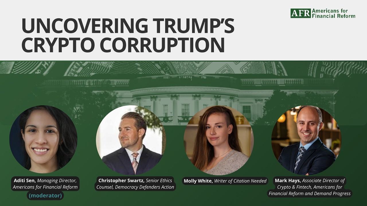 Virtual Town Hall: Uncovering Trump’s Crypto Corruption