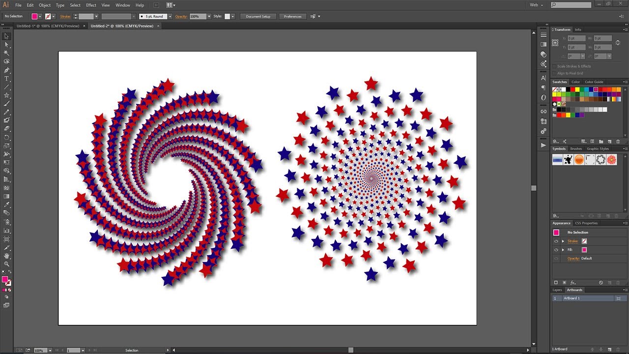 How to Create Star Shape Blending Vector Art by Adobe Illustrator | Bangla Tutorial | Graphic design