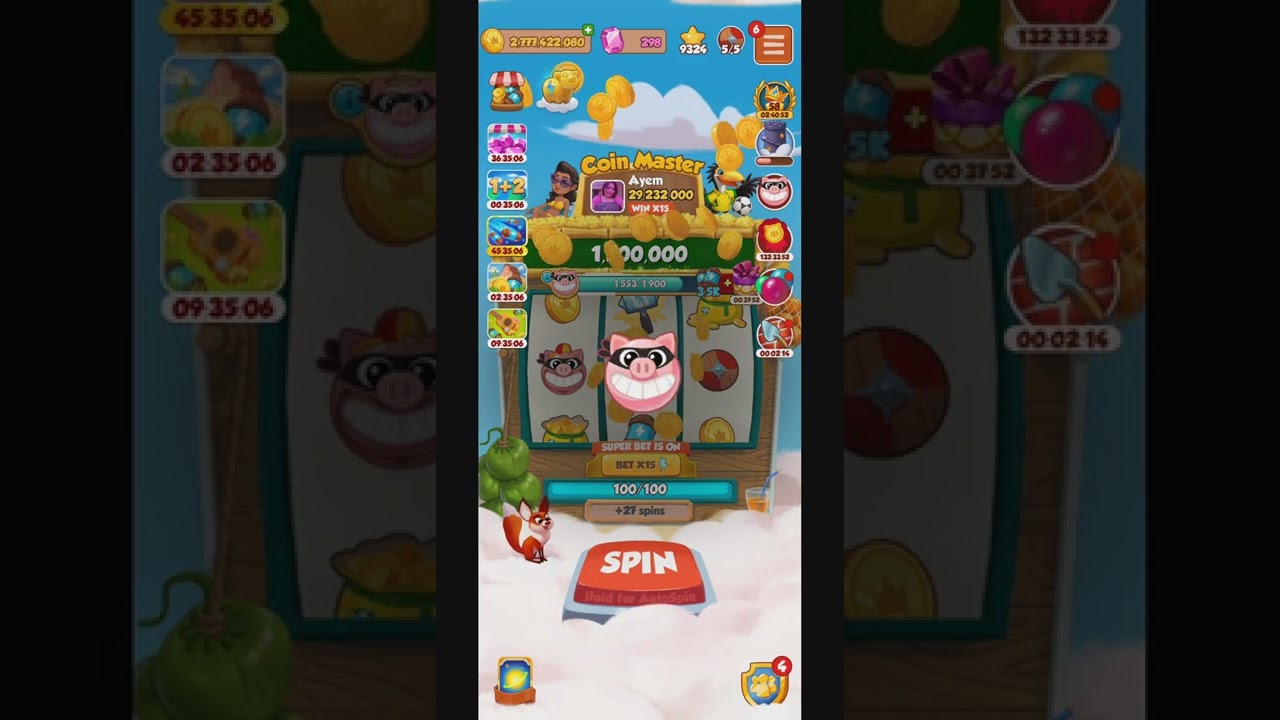 Collect rewards and achievement/COIN MASTER
