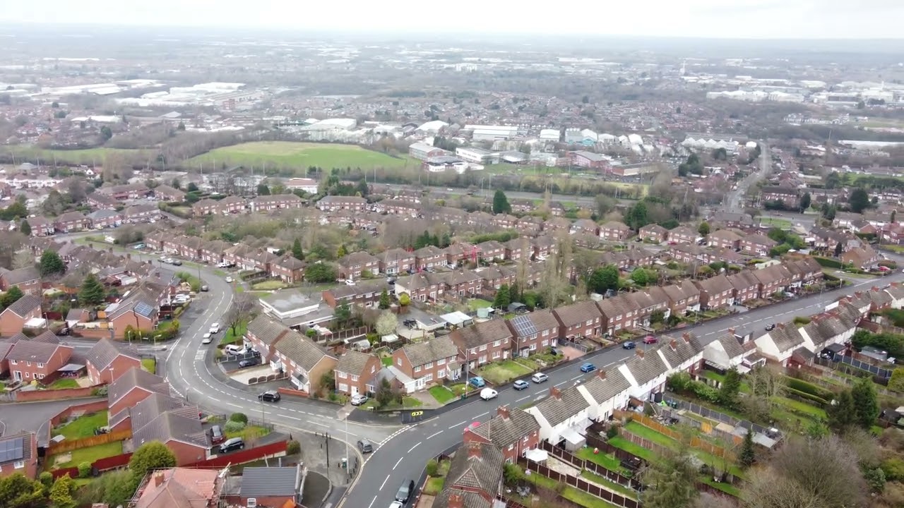 City Road Rowley Regis Aerial view