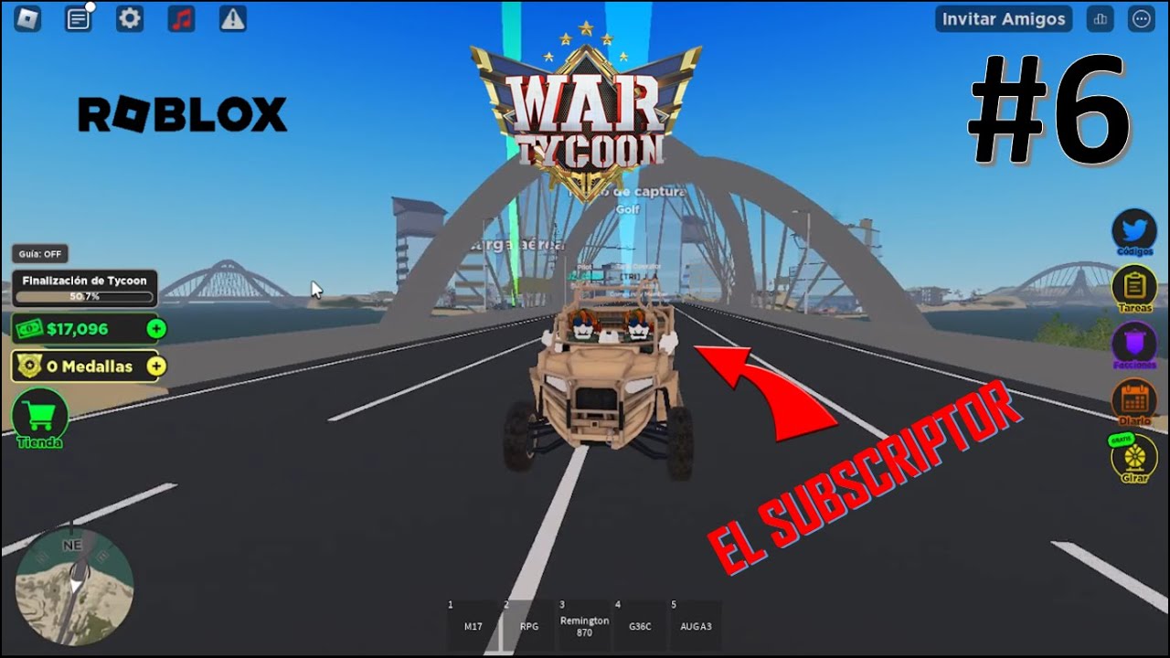 ATACANDO BASES CON OTRO SUBSCRIPTOR | WAR TYCOON #6 | ROBLOX