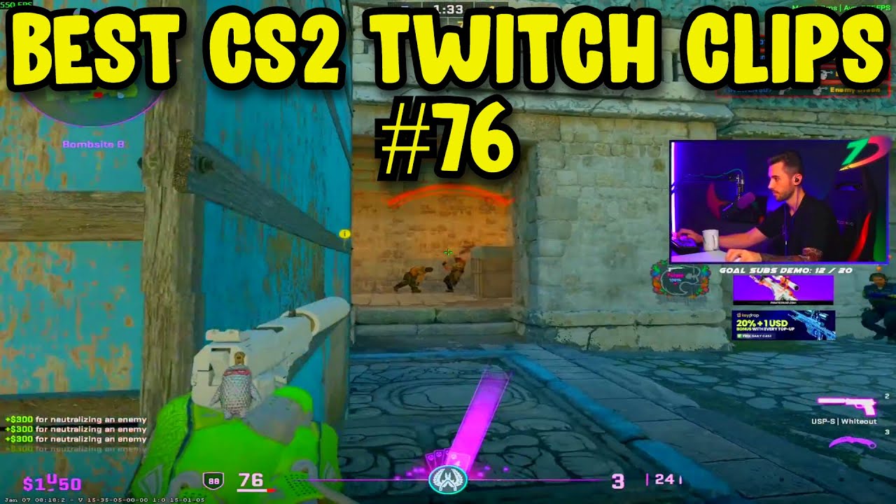 ЛУЧШИЕ ВИДЕОРОЛИКИ CS2 #76 | ЛУЧШИЕ МОМЕНТЫ CS2 НА TWITCH