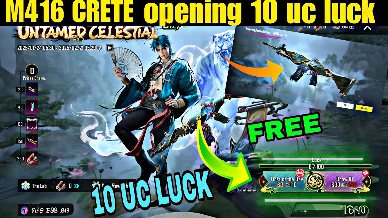 New M416 Crate Opening 😍 Bgmi Pubg Roaring Immolation M416 | New Ultimate Set Crate Opening bgmi 🎉🔥🍀
