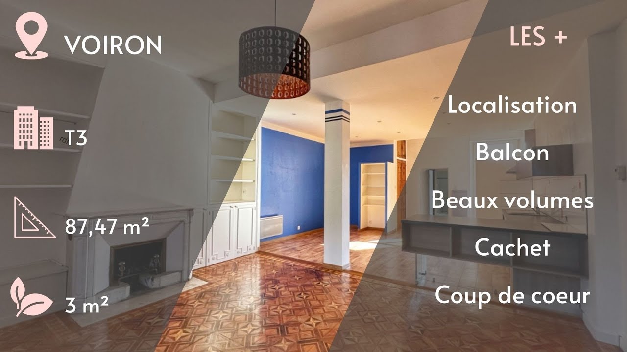 VOIRON, T3 87,47 m&sup2; avec balcon