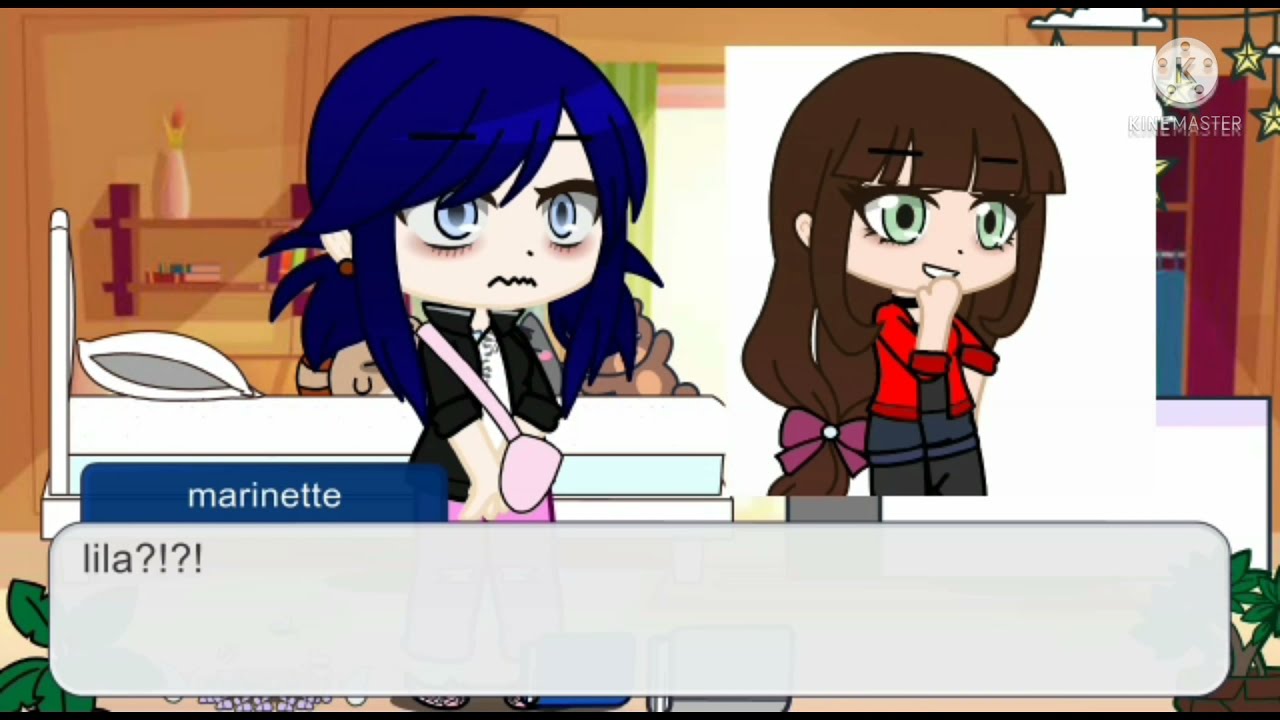 if marinette switch body with lila || nice lila au || mlb || gacha club