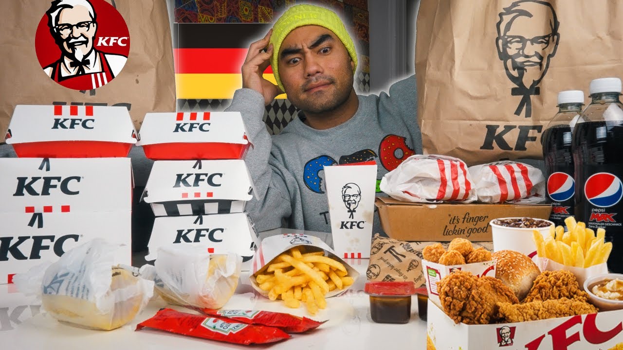 ORDERING $100 of GERMAN KFC | United States VS Germany FAST FOOD BATTLE