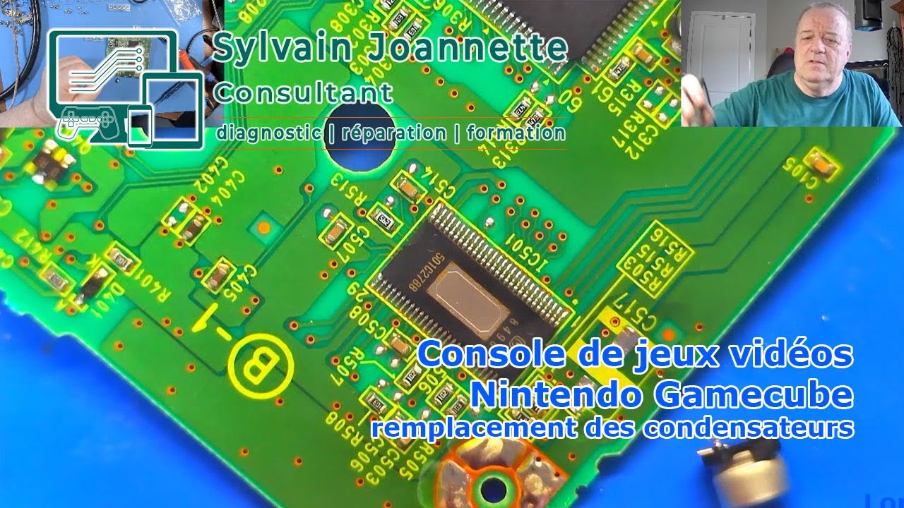 Nintendo Gamecube - Remplacement des condensateurs | Sylvain Joannette Consultant