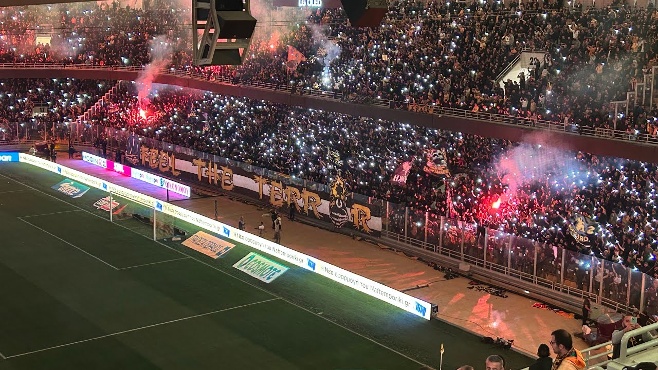 ΑΕΚ-ΠΑΟΚ 4-0 Κερκίδα ΟΠΑΠ ΑΡΕΝΑ -FEEL THE TERROR- #aek #football #opaparena #fans