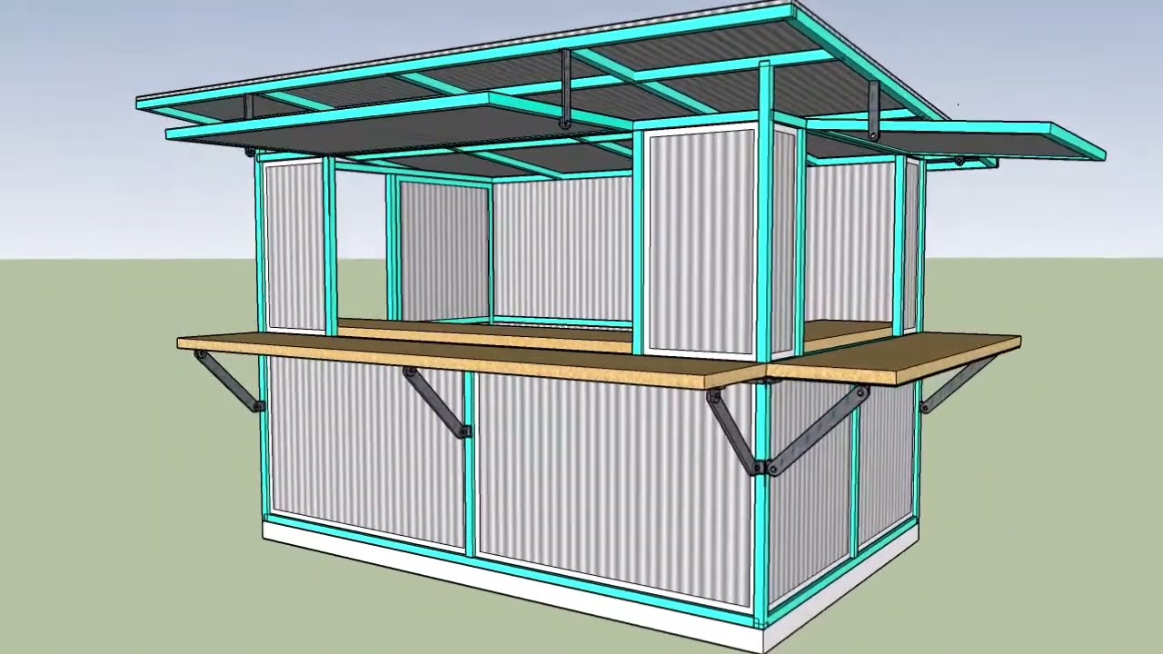 Booth Container, Ukuran 3 x 2 meter.